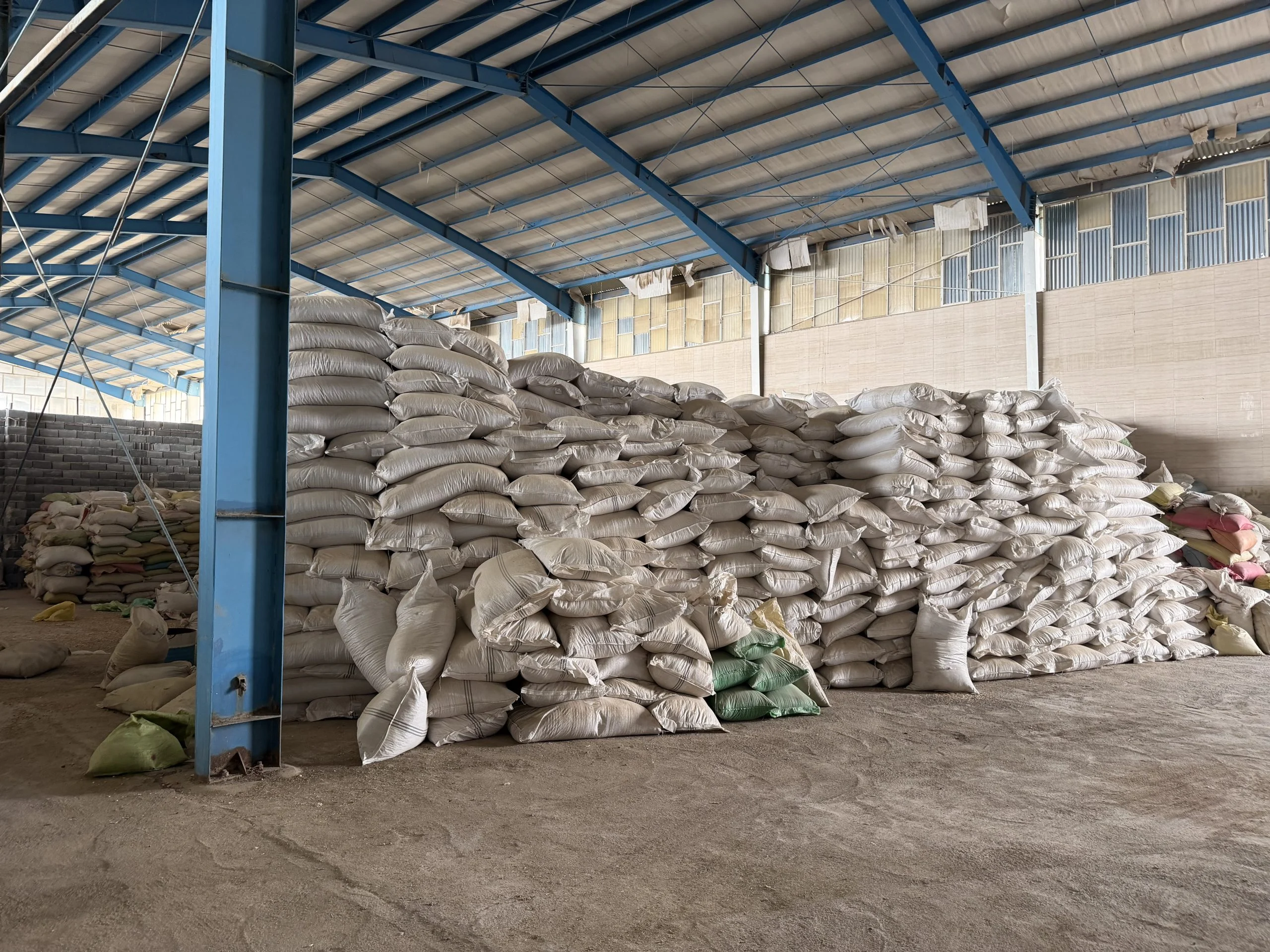 a warehouse full of cumin