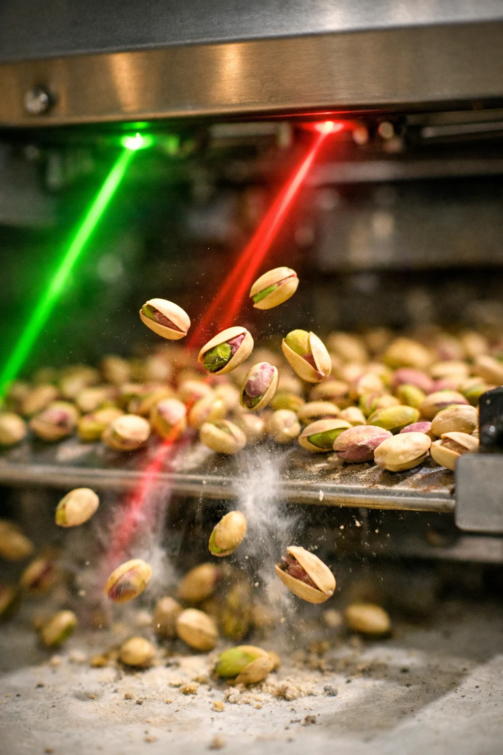 sorting pistachio by laser